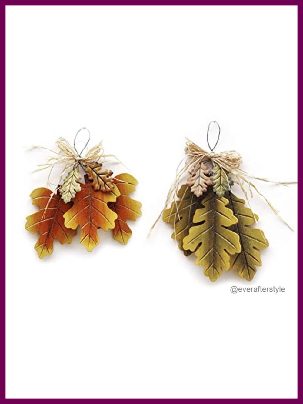 Fall Wall Decor Welcome Sign Oak Leaves Hanging Art Thanksgiving